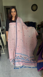 Load image into Gallery viewer, Linen handwoven Jamdani with top and dupatta 2 piece set