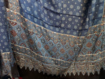 Load image into Gallery viewer, SITAARA Eid Edit 2026 Handworked Natural dye modal silk handblocked ajrakh 3 m top and dupatta 2 piece set