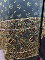 Load image into Gallery viewer, SITAARA Eid Edit 2026 Handworked Natural dye modal silk handblocked ajrakh 3 m top and dupatta 2 piece set