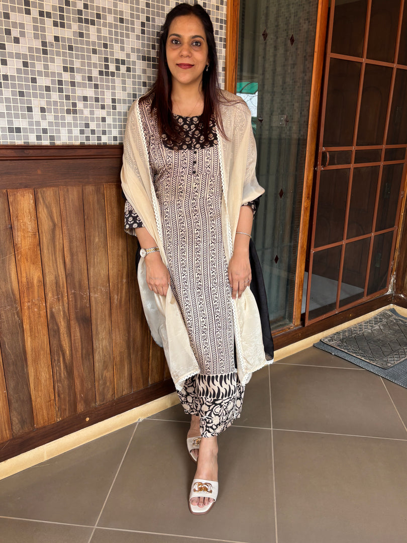 PREBOOKING open Dispatch time 25-30 working days designer style stitched modal silk top and bottom with double shade organza dupatta
