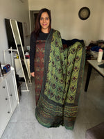 Load image into Gallery viewer, Pure vanaspathi handblocked modal silk 2 piece suit