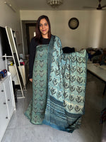 Load image into Gallery viewer, Pure vanaspathi handblocked modal silk 2 piece suit