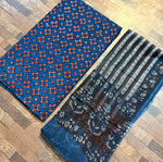 Load image into Gallery viewer, 5 m jahota natural dye Handblock cotton fabric with jahota Kota doria dupatta
