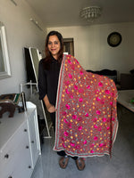 Load image into Gallery viewer, Georgette phulkari dupatta
