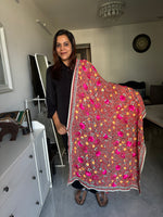 Load image into Gallery viewer, Georgette phulkari dupatta
