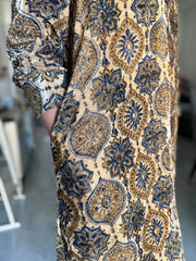 Velvet handblocked ajrakh stitched tops