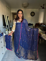 Load image into Gallery viewer, Pure linen hand woven jamdani 3 piece set