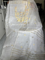 Load image into Gallery viewer, Cotton muslin handwoven jamdani top and dupatta 2 piece set
