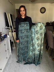 Pure vanaspathi handblocked modal silk 2 piece suit