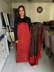 Pure vanaspathi handblocked modal silk 2 piece suit