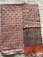 Load image into Gallery viewer, Pure cotton handblock 5 m fabric with Kota Doria dupatta
