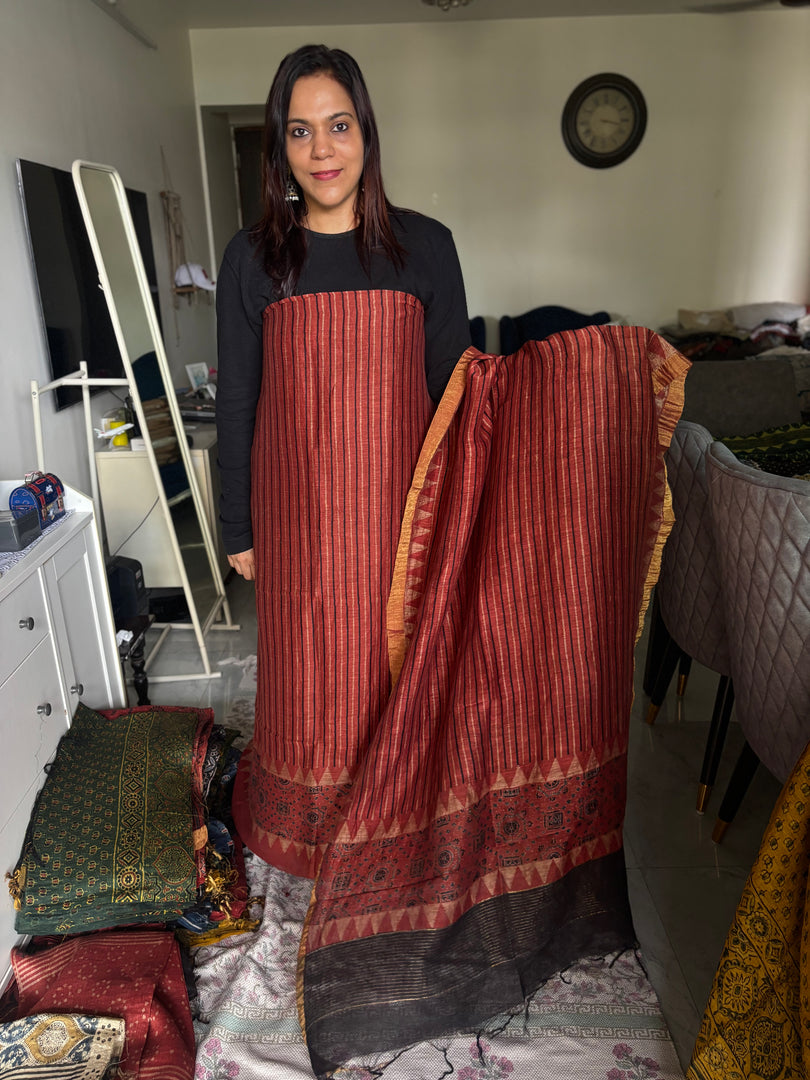 AJRAK linen by linen 2 piece set MF0083