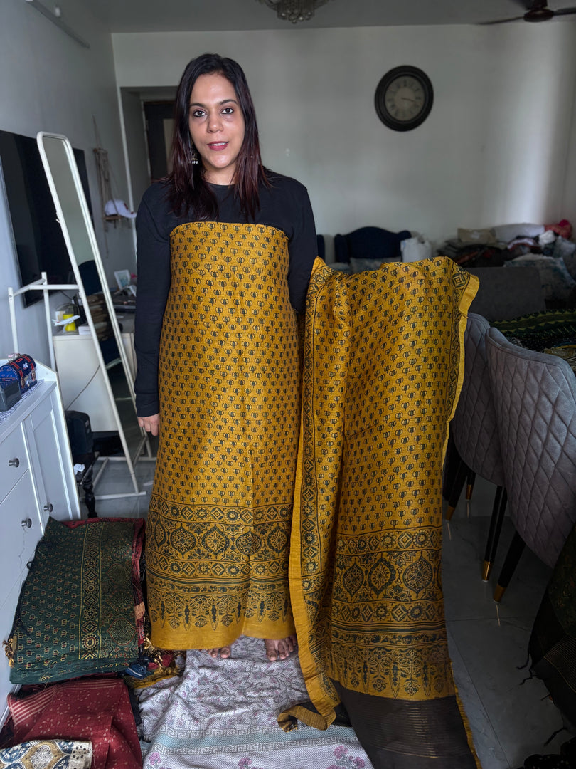 AJRAK linen by linen 2 piece set MF0083