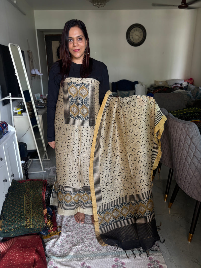 AJRAK linen by linen 2 piece set MF0083