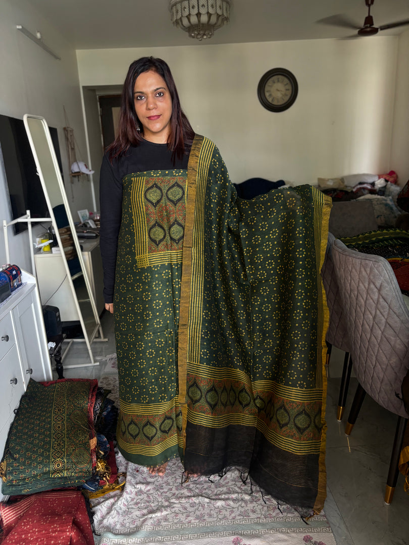 AJRAK linen by linen 2 piece set MF0083