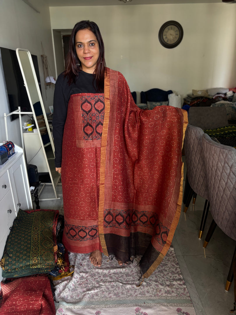AJRAK linen by linen 2 piece set MF0083