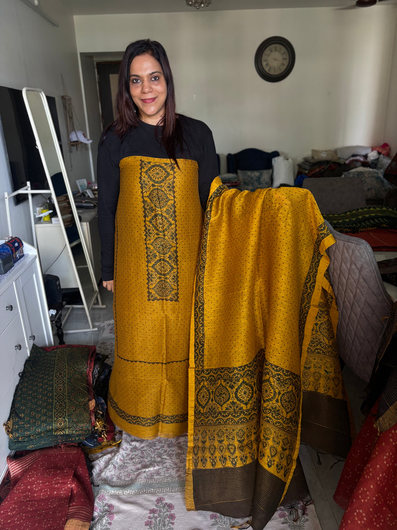 AJRAK linen by linen 2 piece set MF0083