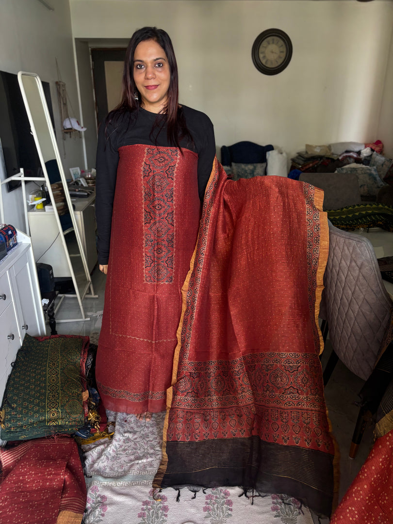 AJRAK linen by linen 2 piece set MF0083