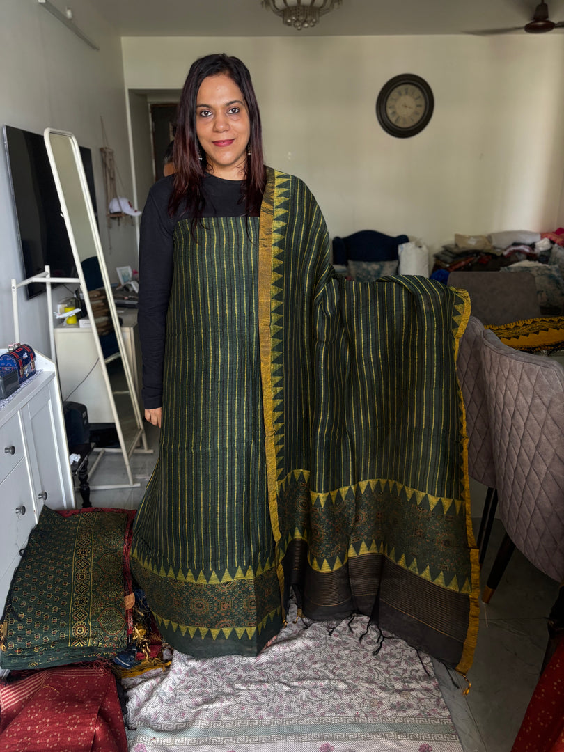 AJRAK linen by linen 2 piece set MF0083