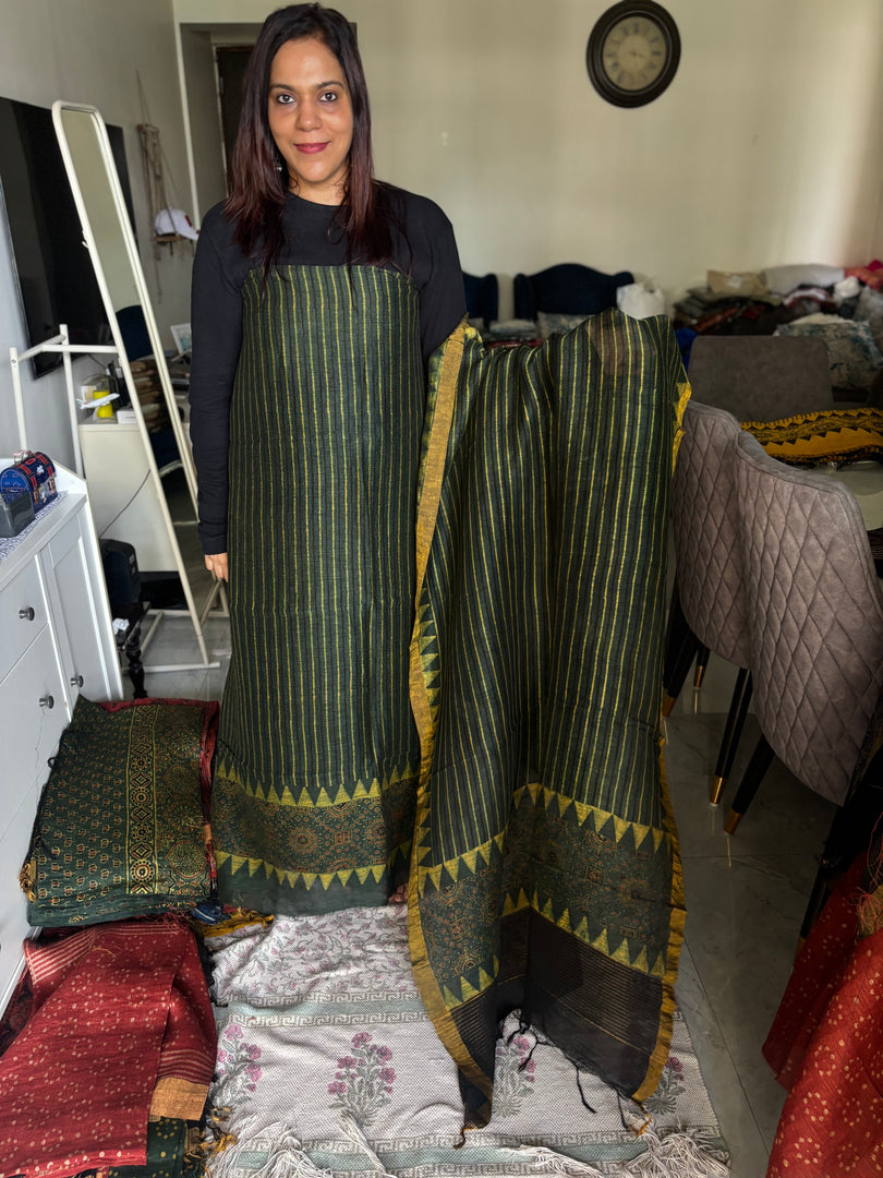 AJRAK linen by linen 2 piece set MF0083