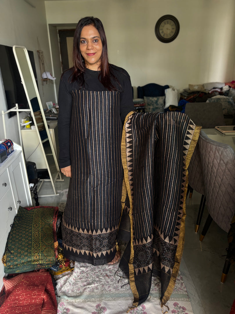 AJRAK linen by linen 2 piece set MF0083