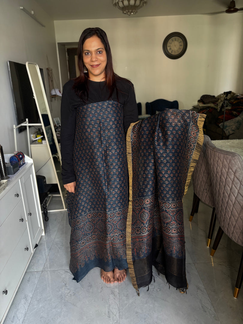 AJRAK linen by linen 2 piece set MF0083