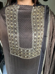 SITAARA Eid Edit 2026 Handworked Natural dye modal silk handblocked ajrakh 3 m top and dupatta 2 piece set