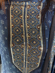 SITAARA Eid Edit 2026 Handworked Natural dye modal silk handblocked ajrakh 3 m top and dupatta 2 piece set