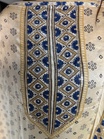 Load image into Gallery viewer, SITAARA Eid Edit 2026 Handworked Natural dye modal silk handblocked ajrakh 3 m top and dupatta 2 piece set