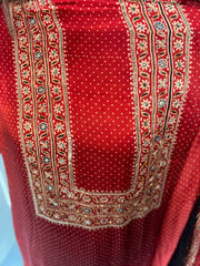 SITAARA Eid Edit 2026 Handworked Natural dye modal silk handblocked ajrakh 3 m top and dupatta 2 piece set