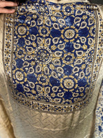 Load image into Gallery viewer, SITAARA Eid Edit 2026 Handworked Natural dye modal silk handblocked ajrakh 3 m top and dupatta 2 piece set