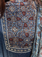 Load image into Gallery viewer, SITAARA Eid Edit 2026 Handworked Natural dye modal silk handblocked ajrakh 3 m top and dupatta 2 piece set