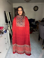 SITAARA Eid Edit 2026 Handworked Natural dye modal silk handblocked ajrakh 3 m top and dupatta 2 piece set