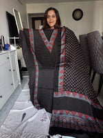 Load image into Gallery viewer, Natural Dye Ajrakh Handblock Printed Modaal silk 2 piece set