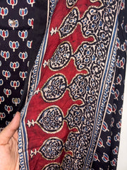 Handworked natural dye pure modal silk top and dupatta 2 piece set