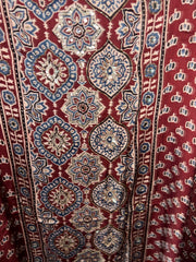 Handworked natural dye pure modal silk top and dupatta 2 piece set
