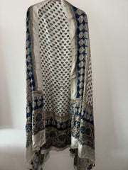 Handworked natural dye pure modal silk top and dupatta 2 piece set