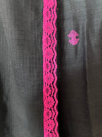 Load image into Gallery viewer, Pure cotton handwoven jamdani top paired with Kota doria dupatta with lace detailing stitched 2 piece set