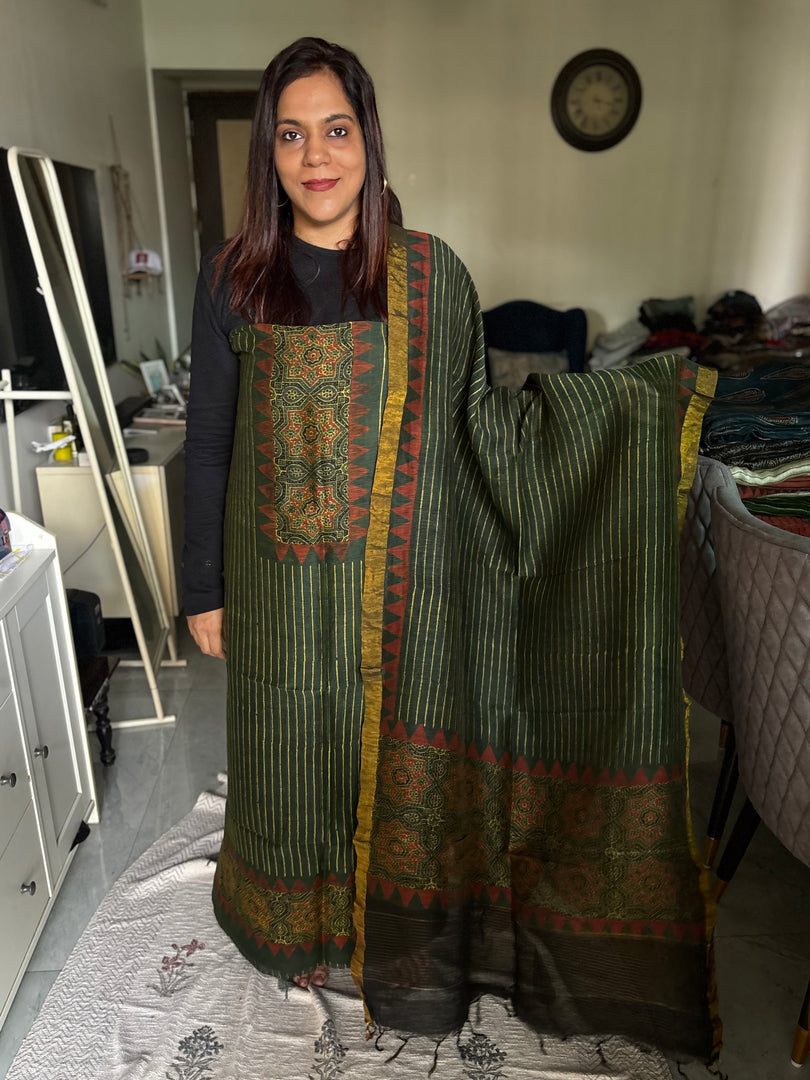 AJRAK linen by linen 2 piece set MF0086