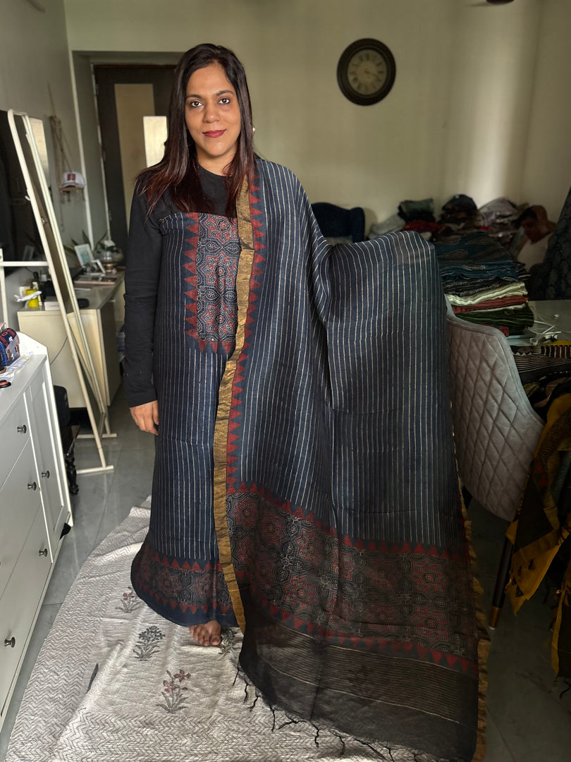 AJRAK linen by linen 2 piece set MF0086