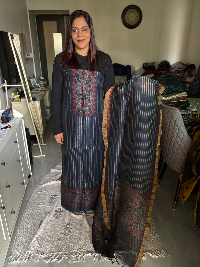 AJRAK linen by linen 2 piece set MF0086