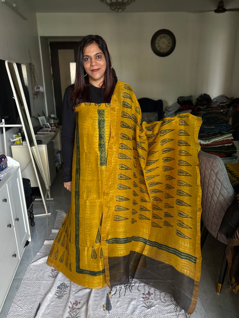 AJRAK linen by linen 2 piece set MF0086