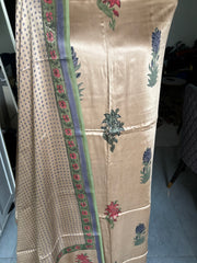 Handblock chikku shade modal cotton 3 piece set