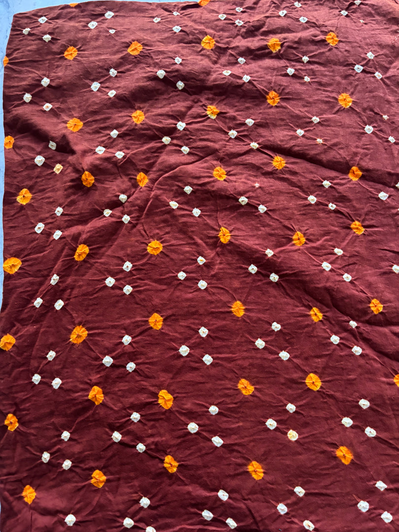 Pure cotton Bandhej fabric 2.5 m