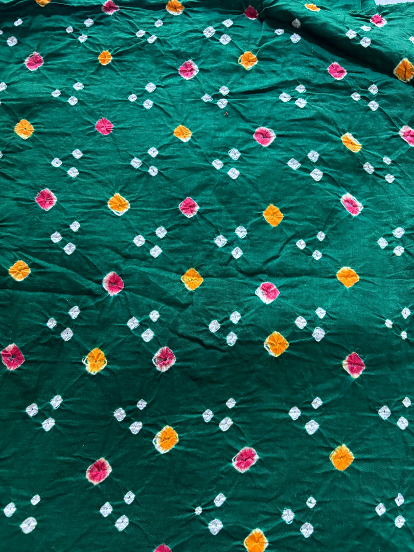 Pure cotton Bandhej fabric 2.5 m