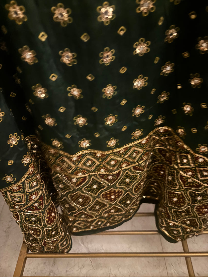 MEHZA FESTIVE EDIT heavy handwork premium quality modal silk ajrakh top and dupatta 2 piece set