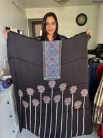 Load image into Gallery viewer, Natural dye modal silk ajrakh kaftan top fabric 2.5 m
