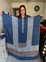 Load image into Gallery viewer, Natural dye modal silk ajrakh kaftan top fabric 2.5 m
