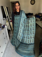 Load image into Gallery viewer, Pure vanaspathi handblocked modal silk 2 piece suit