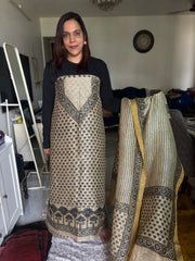 AJRAK linen by linen 2 piece set MF0079